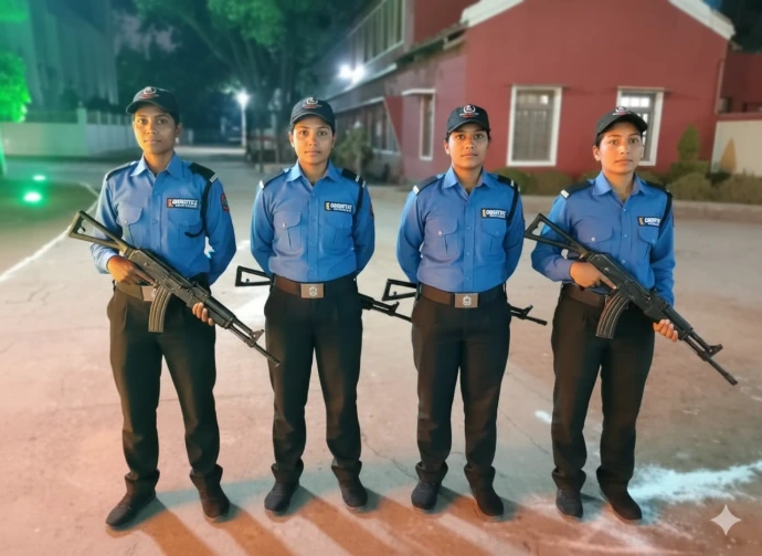 Armed security guard (female)